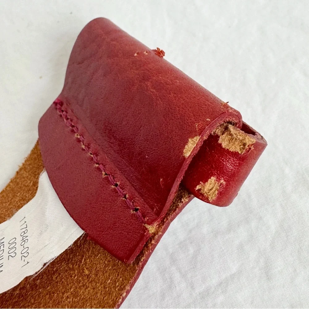 Banana Republic Red Leather Hip Belt - Picture 7 of 7